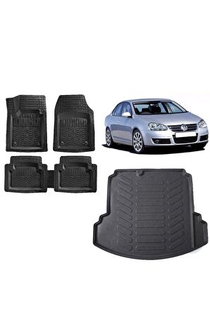 Volkswagen Jetta 2009 Model 3d Bagaj Havuzu ve 4D Luxury Havuzlu Paspas