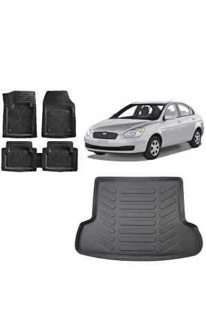 Hyundai Accent Era 2010 Model 3d Bagaj Havuzu ve 4D Luxury Havuzlu Paspas