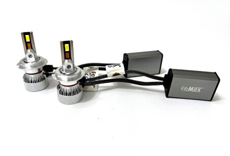 Femex Yeni Mini Cosmo H7 Şimşek Etkili Led Xenon 72W 15.000 Lumen