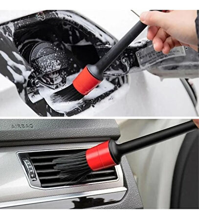 5 Parça Araç Detaylı Temizlik Fırçası İç Dış Motor Temizlik Fırça Seti