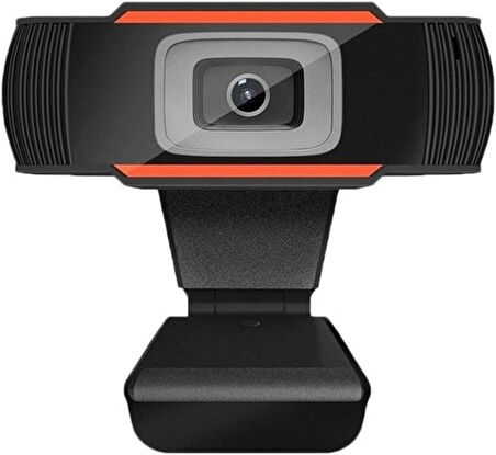Microcase 1080P 360 Dönerli Mandal Kıskaçlı Full Hd Webcam Kamera ZR806 - SİYAH AL5151
