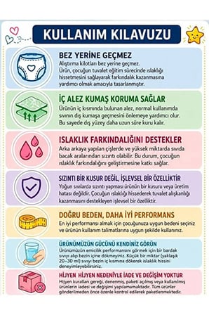 Y&d Co. Tuvalet Alıştırma Külodu Kız Çocuk 3'lü Set (2 Yaş)