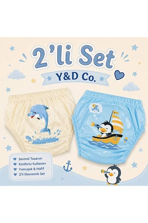 Y&d Co. Tuvalet Alıştırma Külodu Erkek Çocuk 2'li Set (3 Yaş)