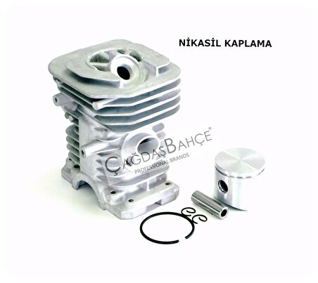 HUSQVARNA 136 / 137 TESTERE NİKASİL SİLİNDİR PİSTON SETİ 38 mm
