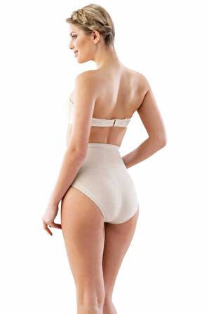 Kadın Bej Dikişsiz Slip Külot 2021