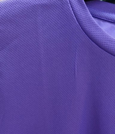 Kadın Fitness Pilates Koşu Antrenman Yağmurdesen Polyester Kumaş Reglan Kol Tişört - Mor