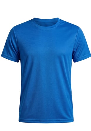 Kadın Fitness Pilates Koşu Antrenman Yağmurdesen Polyester Kumaş Reglan Kol Tişört - Saks