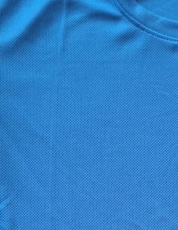 Kadın Fitness Pilates Koşu Antrenman Yağmurdesen Polyester Kumaş Reglan Kol Tişört - Saks