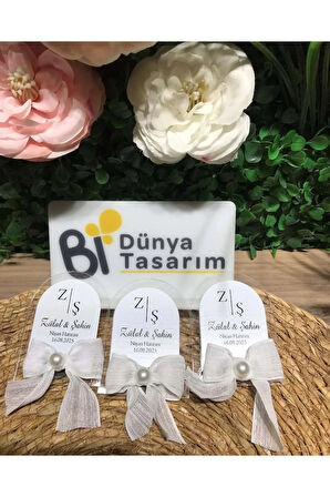 UV Baskı Pleksi Magnet Söz, Nişan, Nikah, Düğün, Kına 10 Adet