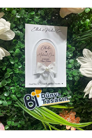 UV Baskı Pleksi Magnet Söz, Nişan, Nikah, Düğün, Kına, Doğum Günü 10 Adet