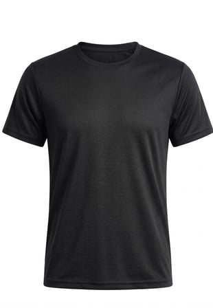 Kadın Fitness Pilates Koşu Antrenman Yağmurdesen Polyester Kumaş Reglan Kol Tişört - Siyah