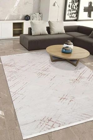 YoudayHomeCollection VİANORA-Vizon/Bej - Salon,Oturma Odası ve Koridor Halısı-Robot Süpürgeye Uyumlu-Kolay Temizlenebilir - 100X300