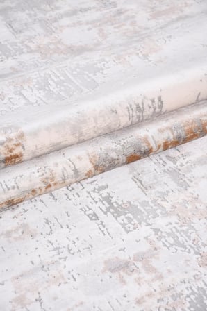 Erdo Ticaret Hakkı Yılmaz Halıcılık VALORİA Modern Salon Halısı Naturel - Çok Renkli Pamuk Taban Akrilik İplik 120 x 250 cm 8 mm Hav Yüksekliği