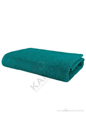 1 Adet 50x90cm Turkuaz Mikrofiber Saç Havlusu, Spor ve Berber Havlusu, Duş Havlusu