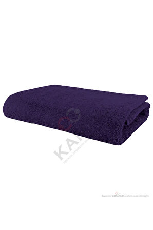 2 Adet 50x90cm Mor Mikrofiber Saç Havlusu, Spor ve Berber Havlusu, Duş Havlusu