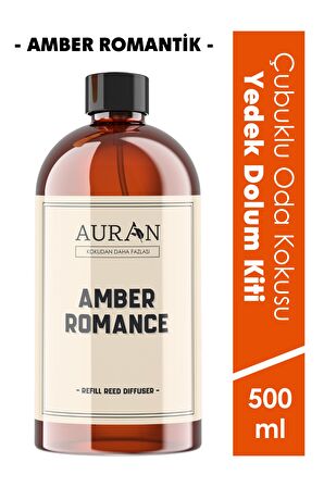 Amber Romantik Yedek Çubuklu Oda Ve Ortam Kokusu Esansı Yedek Dolum Şişe Amber Romantic 500ml