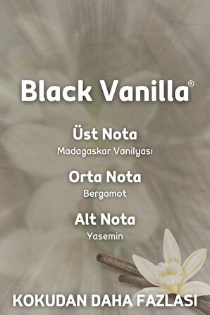 Black Vanilla Yedek Çubuklu Oda Ve Ortam Kokusu Esansı Yedek Dolum Şişe Siyah Vanilya 500ml