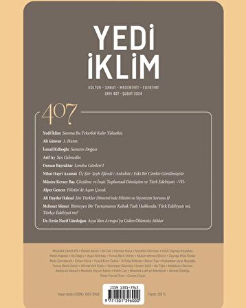 Yedi İklim 407.Sayı Şubat 2024