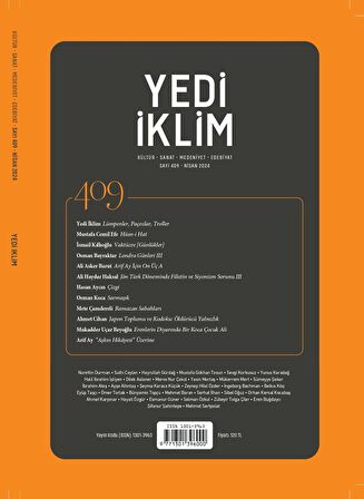 Yedi İklim 409.Sayı Nisan 2024