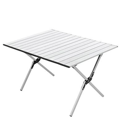 Yek Outdoor Portatif Alüminyum Kamp Masası Gri 60x82x48cm