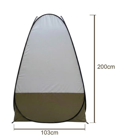 Yek Outdoor Otomatik Duş ve Giyinme Çadırı 150D Oxford 103x103x200cm 