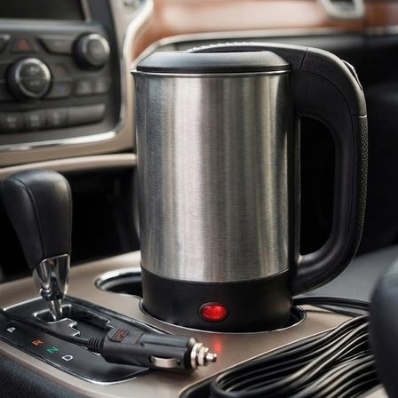 YEK Outdoor 24V Araç İçi Su Isıtıcı Kettle 800 ML Paslanmaz Çelik