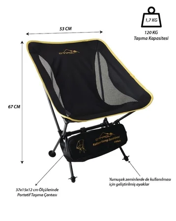 Yek Outdoor Mdf Katlanır Masa Küçük + 2 Pratik Sandalye Set