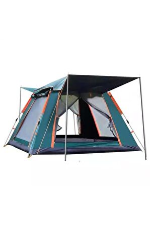 Yek Outdoor 4 Kişilik Tam Otomatik Tenteli Kamp Çadırı 215X215X145