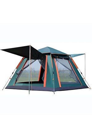 Yek Outdoor 4 Kişilik Tam Otomatik Tenteli Kamp Çadırı 215X215X145