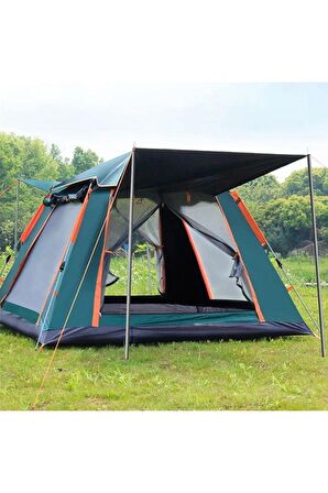 Yek Outdoor 4 Kişilik Tam Otomatik Tenteli Kamp Çadırı 215X215X145