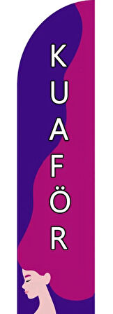 AYYILDIZ BAYRAKÇILIK 75x300cm. KUAFÖR YELKEN BAYRAK (SET)