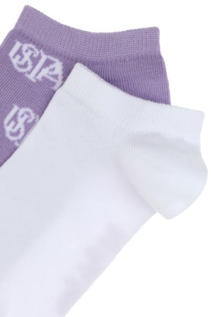 U.S. Polo Assn. Kadın 2'Lü Patik Çorap Yelp