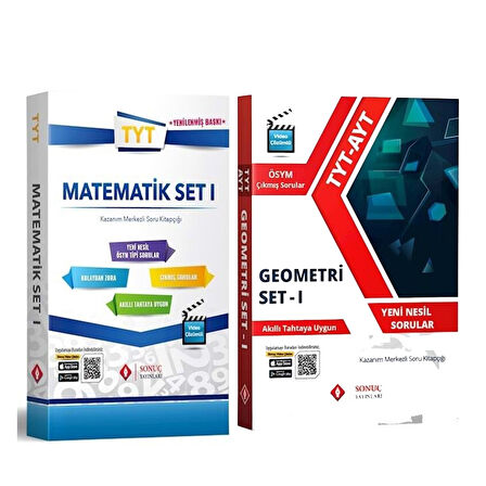 Sonuç Yayınları TYT Matematik Modüler Set 1 ve Geometri Set 1 Seti 2 Kitap