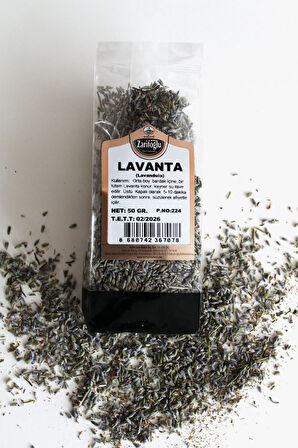 Lavanta Çiçeği Otu Bitkisi Şifalı Bitkiler 50 gr