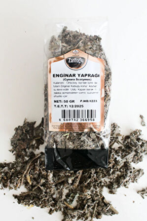 Enginar Kabuğu Otu Bitkisi Şifalı Bitkiler 50 gr
