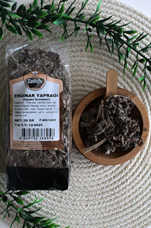 Enginar Kabuğu Otu Bitkisi Şifalı Bitkiler 50 gr