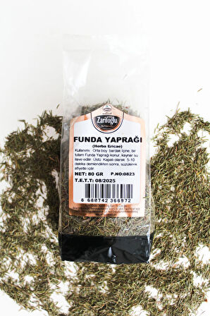 Funda Yaprağı Bitkisi Otu Şifalı Bitkiler 80 gr
