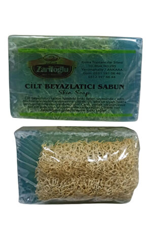 Cilt Beyazlatıcı Sabun 1 Adet Doğal Kabak Lifi Olan Katı Sabunu