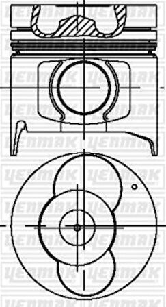 Yenmak 39-03539-000 Piston Segman STD Kobra K3600 100mm K47A-11-SAO