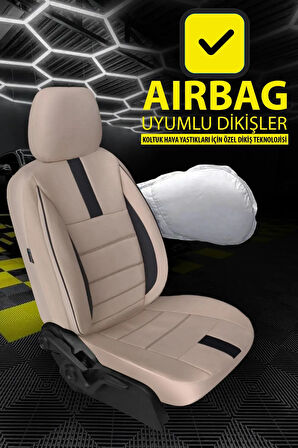 Nissan Qashqai 1.6 Dci Tekna Sky Pack X-tronic 2017 Trend Serisi Tay Tüyü Oto Koltuk Kılıfı BEJ