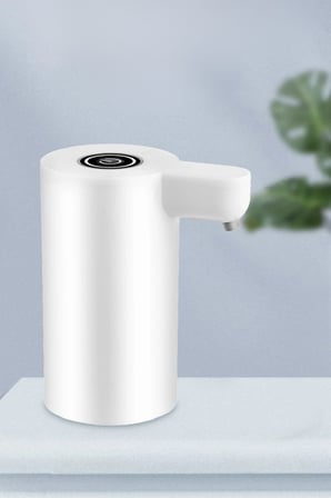 Uravas Store® Usb Ile Şarj Olabilen Beyaz Damacana Pompası 1200 Ma