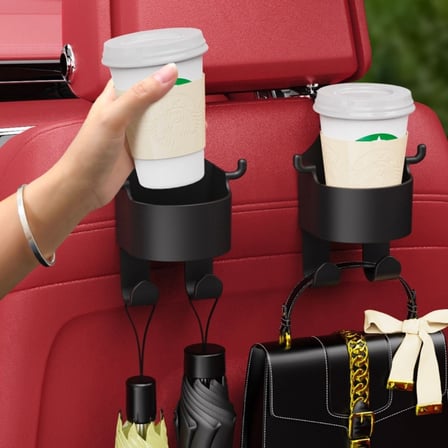 Uravas Store® Koltuk Arkası Askılıklı Plastik Bardak,Çanta Telefon,Tabet Tutucu