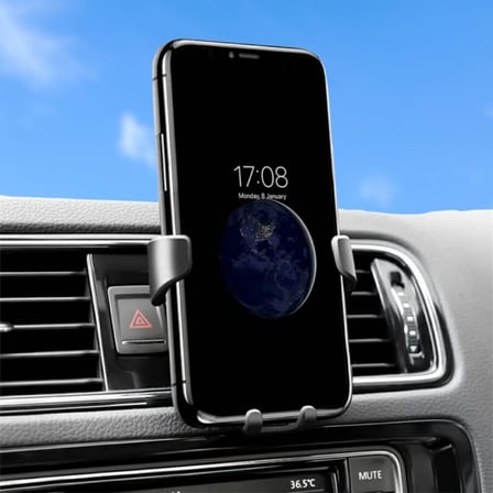 Uravas Store® Araç İçi Klima Izgarasına Takılabilen Plastik Oto Telefon Tutucu Gravity
