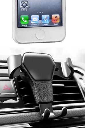 Uravas Store® Araç İçi Klima Izgarasına Takılabilen Plastik Oto Telefon Tutucu Gravity
