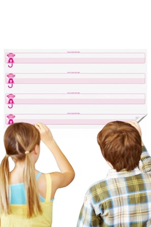 Buffer® Kılavuz Çizgili Akıllı Kağıt Yazı Tahtası Duvarda İz Bırakmaz Statik Yeni Müfredata Uygun 10