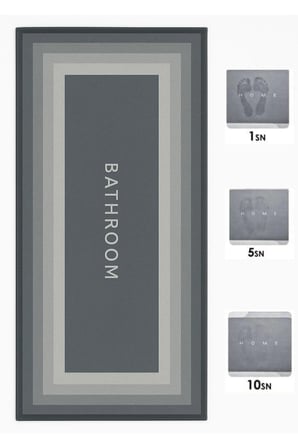 Buffer® Sihirli Süper Su Emici Kaymaz Tabanlı Uzun Paspas 40*120 Cm