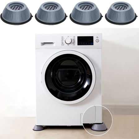 Uravas Store® Çamaşır Makinesi Sarsıntı Titreşim Ses Önleyici Kaydırmaz Ayak 4Lü Set