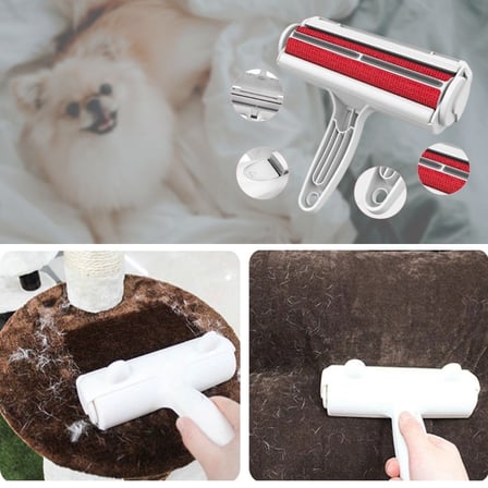 Uravas Store® Kulak Modelli Hazneli Kedi Köpek Halı Yatak Kıl Toz Tüy Toplayıcı Temizleyici