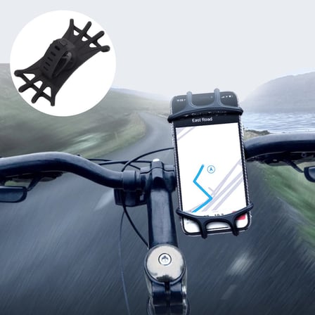 Buffer® Universal Bisiklet Motosiklet Çocuk Arabası Silikon 360 Derece Telefon Tutucu Tüm Modellerle