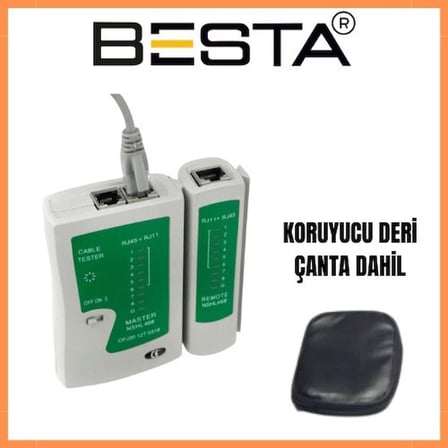 Rj45 / Rj11 Tester Adsl Kablo Cat5 Cat6 Kablo Test Cihazı